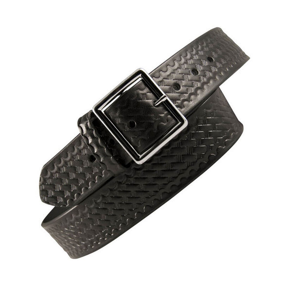 Boston Leather 1 3/4 Garrison Belt Basketweave Black - 6605