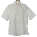 ( DISCONTINUED ITEM ) Flying Cross Short Sleeve Poly Blend Command Uniform Shirt - White - 74R5100