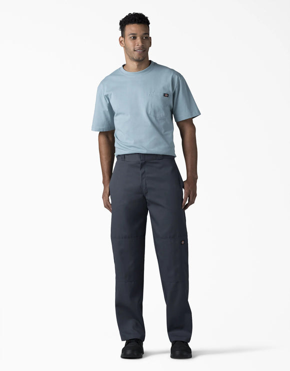 DICKIES  Loose Fit Double Knee Work Pants, Dark Navy