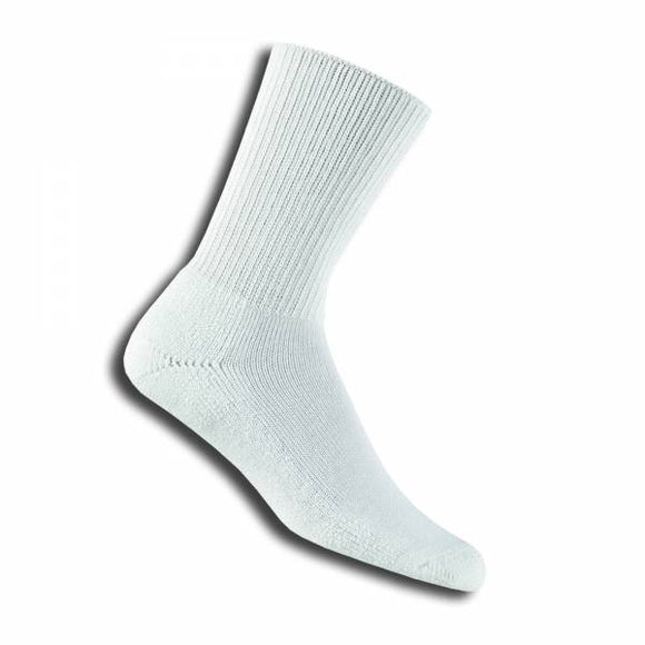 Thorlo Unisex WGX Work Moderate Cushion Crew Sock, White - WGX11 & WGX13