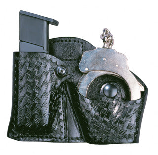 Stallion Leather Handcuff / Magazine Paddle Holder.   HCMP2
