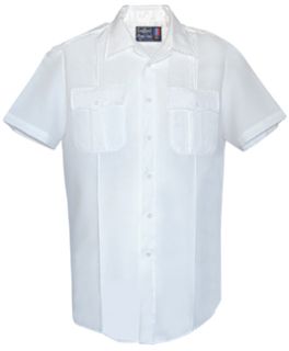 Womens White Short Sleeve Tall 100% Visa System 3 Polyester Shirt 176R7800